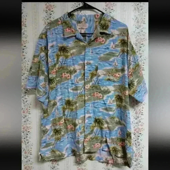 Ocean & Coast Tropical Hawaiian Men's Short Sleeve  Button Shirt Size XXL Beachy - Picture 1 of 5